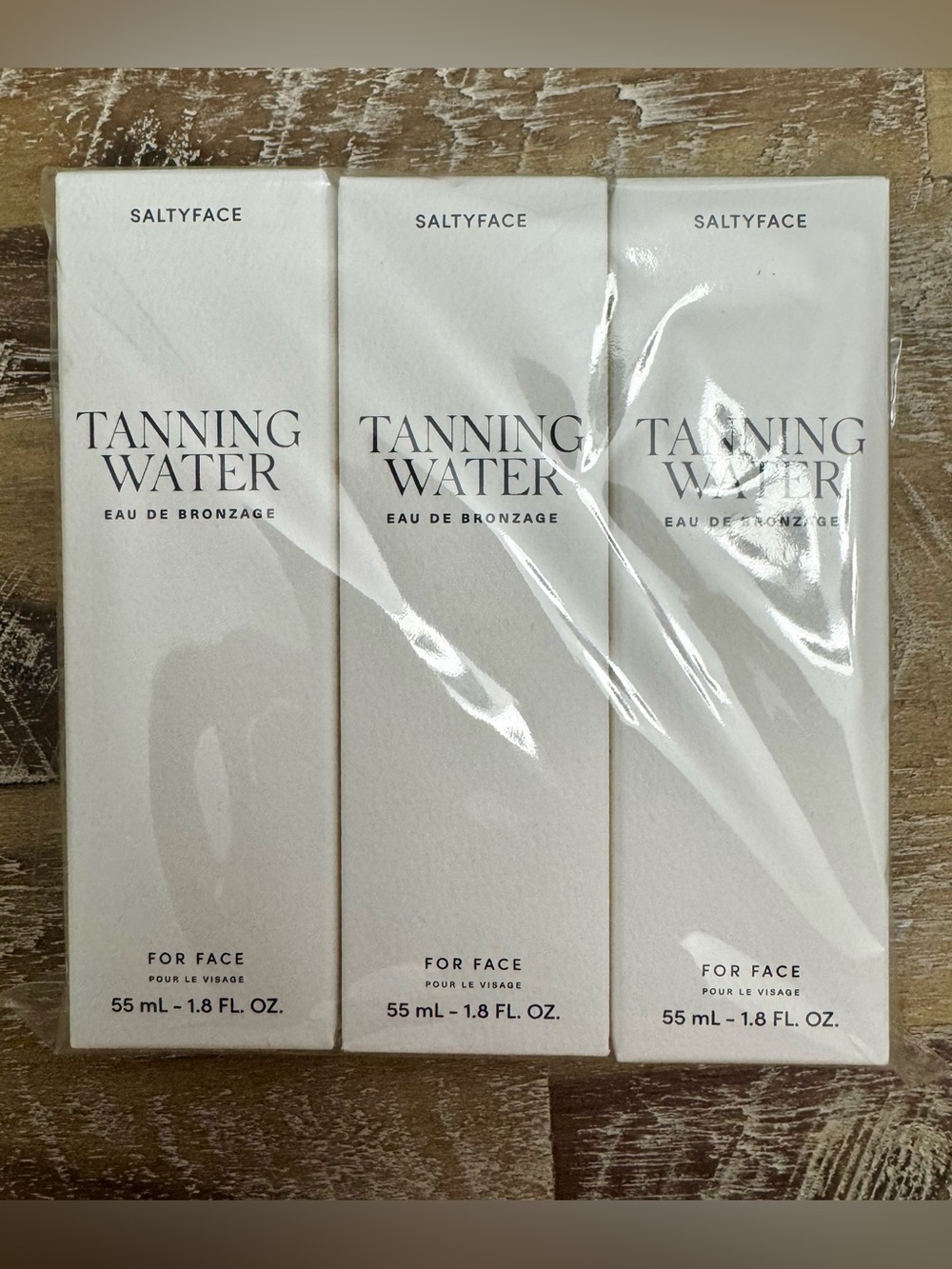 Saltyface Tanning Water for Face — Pack of 3 - NWT - Light to Medium